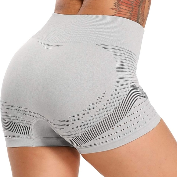 New Womens Squat Proof Seamless Workout Shorts - Picture 3 of 3